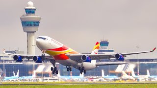 20 MINS LANDINGS amp TAKEOFFS at AMS  4K  Close Up Plane Spotting at Amsterdam Schiphol 2023 [upl. by Anirrak220]