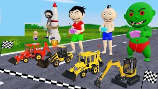 Pagal Bittu Sittu Aur Chirkut Ep 50  Toy Jcb Wala Cartoon  Jcb Tractor Cartoon  Gadi Wala Cartoon [upl. by Wachter]