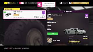 2006 Koenigsegg CCX Forza Horizon 5 Auction House Sniping [upl. by Hamal]