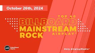 Billboard Mainstream Rock Songs Airplay Top 40 October 26th 2024 [upl. by Follansbee424]