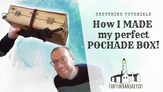 How I Made a Pochade Box  DIY pochade box for plein air painting [upl. by Nauqad]