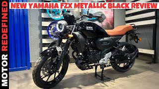 All New Yamaha FZ X Metallic Black 2024 Model Review  On Road Price Colors Mileage amp Exhaust [upl. by Ehc946]