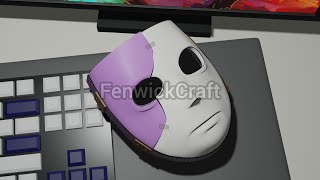 💜3D Model of Sally Face Mask  💜Cult of satan [upl. by Atilem479]