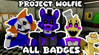 ROBLOX Project Wolfie  All Badge Locations [upl. by Tereve]