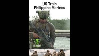 US Philippine Marines conduct CQB Training shorts marine [upl. by Annawd]