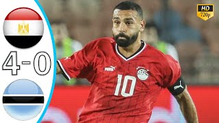 Egypt vs Botswana 40 Highlights amp All Goals  Afcon Quafiliers 2024 Salah Goal [upl. by Norris]