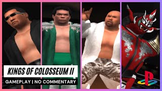 Kings of Colosseum II PS2  Gameplay with No Commentary  Kobashi Misawa Kawada amp Liger [upl. by Afira]