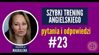 Szybki Trening Angielskiego A1A2  Pytania I Odpowiedzi  meeting 23 [upl. by Divadnhoj]