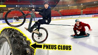 PNEUS CLOUS amp LUGE dans la Patinoire  avec philippecantenot [upl. by Stew]