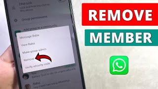 How To Remove Someone From WhatsApp Group  Full Guide [upl. by Ynnohj383]