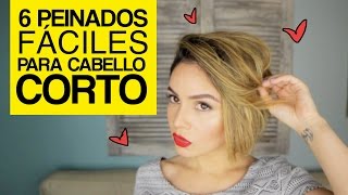 6 Peinados fáciles para cabello corto  Maiah Ocando [upl. by Ted818]