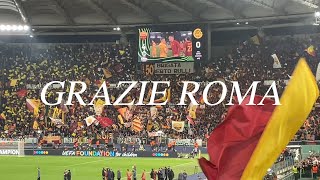 ♫ GRAZIE ROMA tutto lo stadio｜14042022 ROMA vs BODØGLIMT [upl. by Ahseekal]