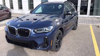 2022 BMW X3 M40i Redesign Phytonic Blue on Black Walkaround [upl. by Rafaello]