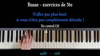 Basse exercices de 5te au piano [upl. by Assirhc]