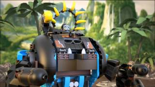 Lego Chima 70008  Gorzans Gorilla Striker  Lego 3D Review [upl. by Neltiac]