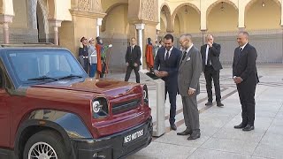 Morocco unveils hydrogen vehicle prototype HUV [upl. by Axe]