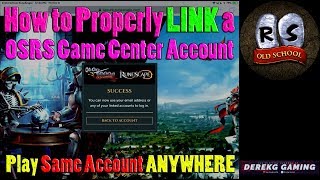 How to LINK Old School Runescape Mobile GAME CENTER Account  Easily Play on ANY DEVICE [upl. by Constanta]