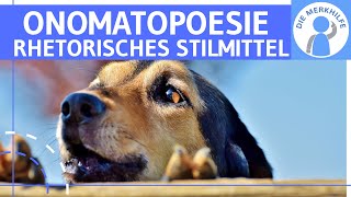 Onomatopoesie  Was ist die Onomatopoesie Erklärung Wirkung amp Beispiele  Rhetorisches Stilmittel [upl. by Hy10]