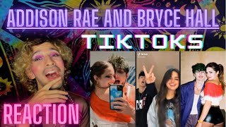 ADDISON RAE AND BRYCE HALL TIKTOKS TOGETHER  REACTION [upl. by Mcmurry]