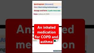 An inhaled medication for COPD and asthma [upl. by Nirtiak625]