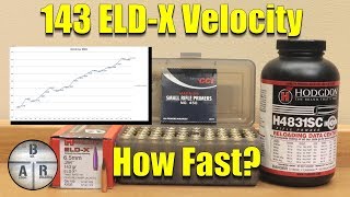 Using the 10 Round Load Development Ladder test Velocity chart for Hornady 143 ELDX and H4831SC [upl. by Cirre983]