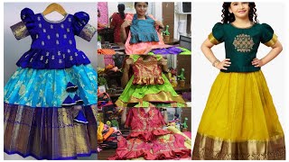 Direct SALE Rs700 கலக்கல் பட்டுப்பாவாடை collectio Silk Gowns Aaari Blouse Readymade online shopping [upl. by Arocahs]