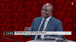 7àdire  Révision de la liste électorale  « la CEI na pas dit quelle va enrôler 45 millions…» [upl. by Hilliary917]