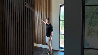 What is a slat wall home newhome luxuryrealestate realestate customtrim [upl. by Roy]