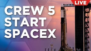 Live SpaceX Falcon 9 Raketenstart mit Crew 5 mit Crew Dragon für die NASA zur ISS  auf Deutsch [upl. by Lizned738]