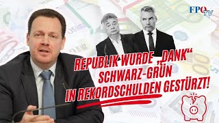 Republik wurde „dank“ SchwarzGrün in Rekordschulden gestürzt [upl. by Biddle152]