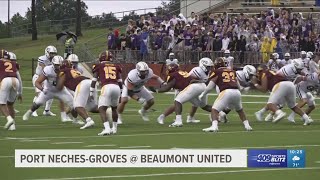 Port NechesGroves High School football crushes Beaumont United [upl. by Cindy]