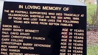 Hillsborough Memorial 30yearsquotYNWAquot15th April 19892019NEVER FORGOTTEN [upl. by Margreta]