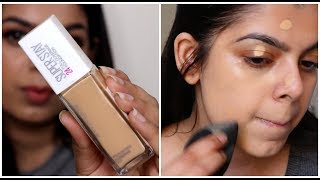 Maybelline Superstay Foundation Review [upl. by Zachery]