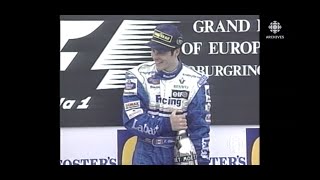 En 1996 Jacques Villeneuve remporte son premier Grand Prix de formule 1 [upl. by Subak]