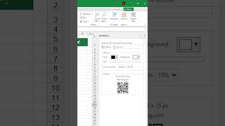 اضافة QR Code excel tips office365 [upl. by Melosa]