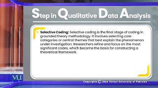 Qualitative Data Step in Qualitative Data Analysis  Research Method in Education  EDU407Topic183 [upl. by Sanborn]