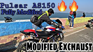 Modified Pulsar AS 150 🔥 Fully Modified AS150 Customised AS150 V3RiderAkki theindianrider35 [upl. by Hafinah885]