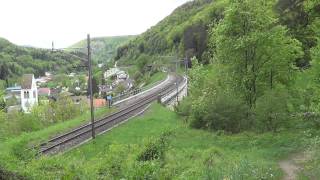 Bahnverkehr am 120513  Dampf am alten Hauenstein [upl. by Aicak]