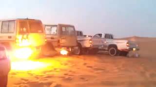 Best Trucks Backfires  Arabic Dsesert Class  4x4 Lovers [upl. by Suirtimed]