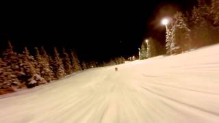 Sled Dogs Snowskates 100kph high speed in Norway in Kvitfjell Olympic slope [upl. by Rosina244]