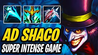 Super Intense AD Shaco Game in High Master  Desperate Shaco [upl. by Aniger]