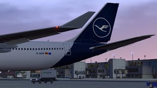 XPlane 11 Landing 25L EDDF Toliss A340600 [upl. by Ardnoel552]