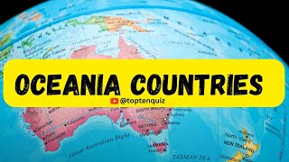 14 Oceania Countries with Capital Currency and Language  Australian Continent toptenquiz [upl. by Padegs]