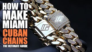 How To Make Miami Cuban Chains amp Bracelets  Real Gold amp Diamonds Icebox TV JOHNNY [upl. by Paehpos763]