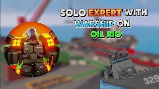 DESTROYING ERADICATOR MK II WITH WARSHIP  SOLO EXPERT  OIL RIG  TDX [upl. by Vento]