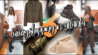 ATLANTA LUXURY SHOPPING VLOG  fall luxury designer haul  my first ysl [upl. by Howzell208]