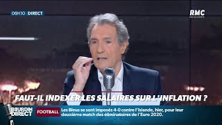 Fautil indexer tous les salaires sur linflation Ça fait débat sur RMC [upl. by Amihc]