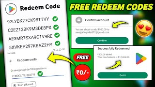 100 Free Redeem Code For Google Playstore At ₹0 How To Get Free Redeem Code  Free Redeem Code [upl. by Nivahb]