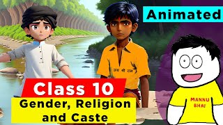 Class 10 Civics chapter 3  Gender Religion and Caste  Gender Religion and caste Animation [upl. by Thinia]