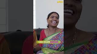 Early Marriage vs Late Marriage araathi funnyvideo youtubeshorts [upl. by Aney]